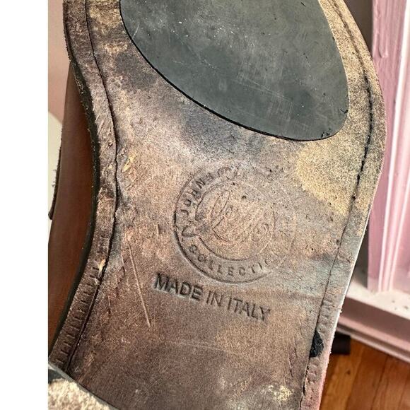 Johnston & Murphy Men’s Brown Leather Penny Loafer Slip-On Shoes Sz. 9 - Picture 8 of 14